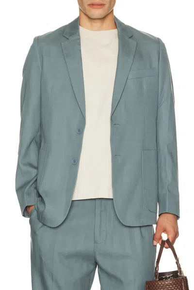 Percival Lyocell Regular Blazer In Gray
