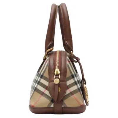 Burberry Primrose Small Shoulder Bag Check Pattern In Brown