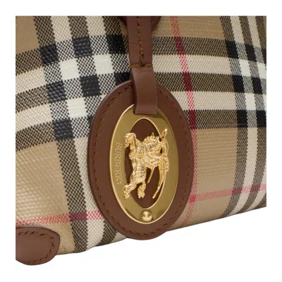 Burberry Primrose Small Shoulder Bag Check Pattern In Brown