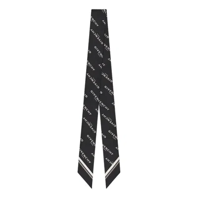 Givenchy Shadow Bicolor Bandeau In Silk In Black