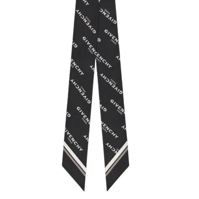 Givenchy Shadow Bicolor Bandeau In Silk In Black