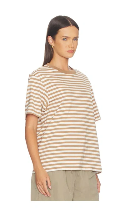 Good American The Overized Stripe T-shirt In Multi