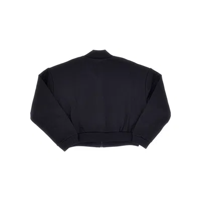 Marni Kids' Logo-print Zip-up Sweatshirt In Blue
