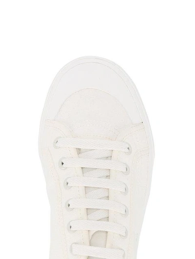 Shop Raf Simons Spirit Buckle Sneakers In White