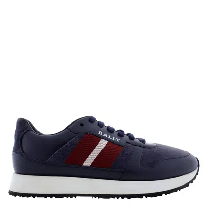 Bally Sprinter Leather Low-top Sneakers In Blue