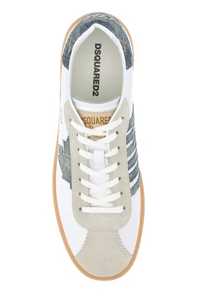 Dsquared2 White Leather Sneakers In White