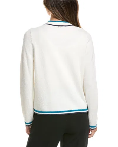 St John St. John Wool-blend Jacket In White