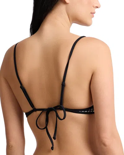 Onia Aimee Triangle Bikini Top In Black