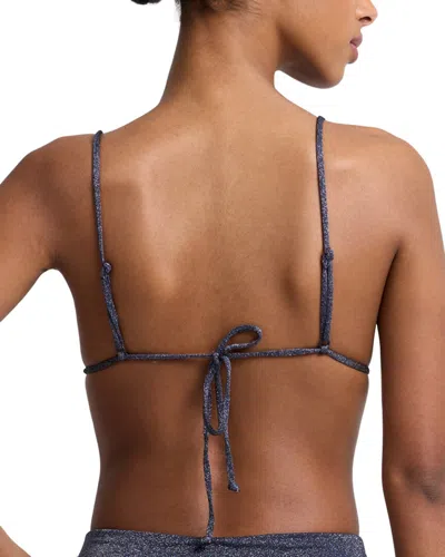 Onia String Bikini Top In Blue