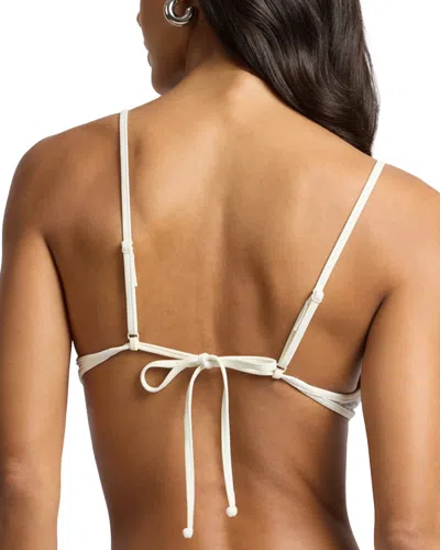 Onia Aimee Adjustable Bikini Top In Blue