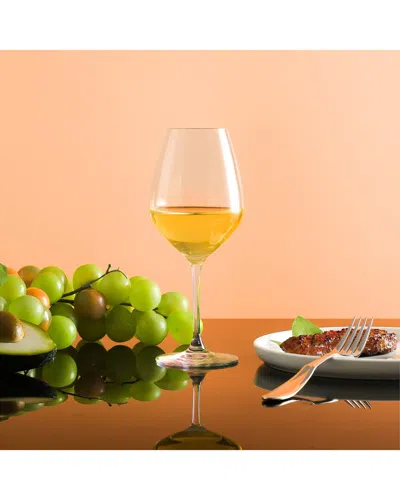 Table 12 6pc White Wine Set In White