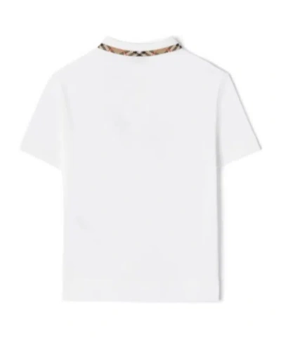 Burberry Polo Shirt Kids Color Beige In White