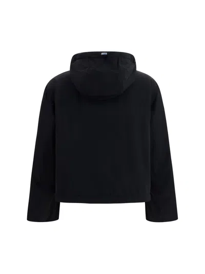 Herno Hooded Drawstring Jacket In Black
