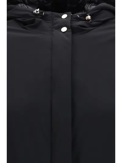 Herno Hooded Drawstring Jacket In Black