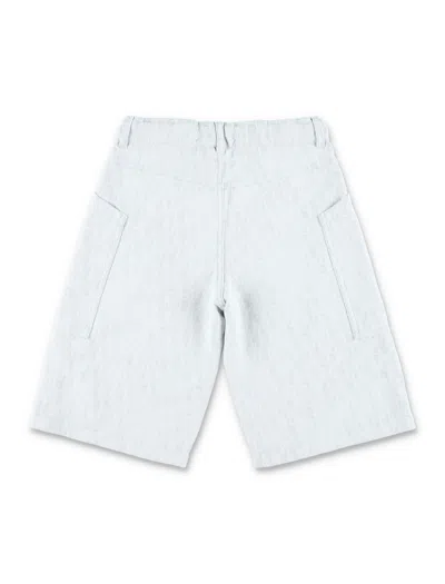 Dior Belt Loop Shorts In White