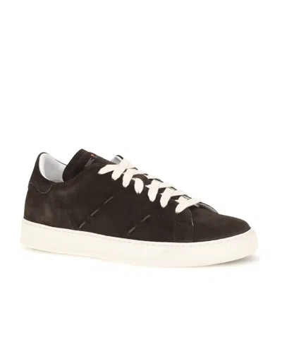 Kiton Suede Sneakers In Black