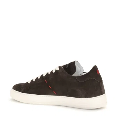 Kiton Suede Sneakers In Black