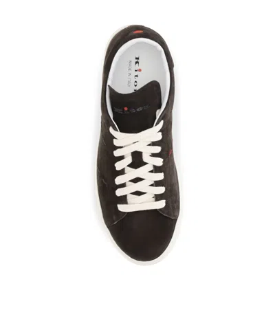 Kiton Suede Sneakers In Black