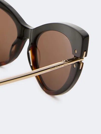 Max Mara Full Frame Sunglasses In Black