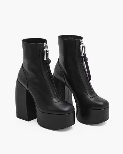 Marc Jacobs The Gigi Platform Ankle Boots In Black