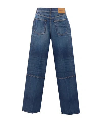 Haikure Belt-loop Jeans. In Blue