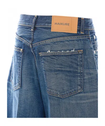 Haikure Belt-loop Jeans. In Blue