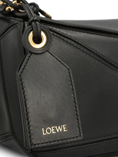Loewe Puzzle Mini Shoulder Bag In Black