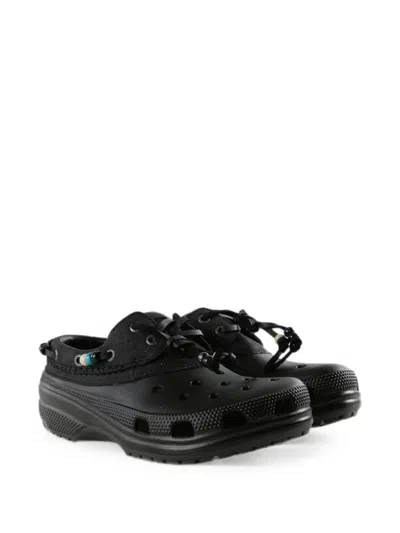 Crocs Classic Luxe Beaded Clogs In Black