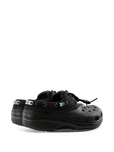 Crocs Classic Luxe Beaded Clogs In Black