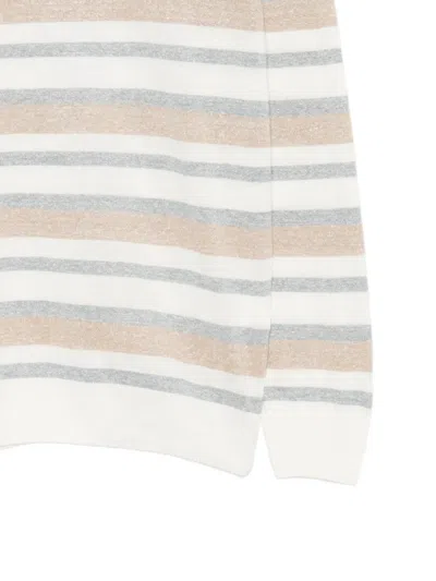 Gran Sasso Horizontal-stripe Sweater In Neutral