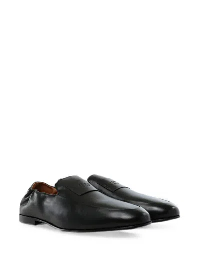 Givenchy Logo-embossed Elasticated-heel Loafers In Black