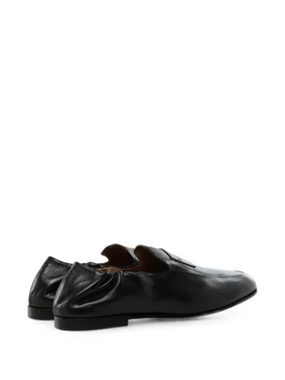 Givenchy Logo-embossed Elasticated-heel Loafers In Black
