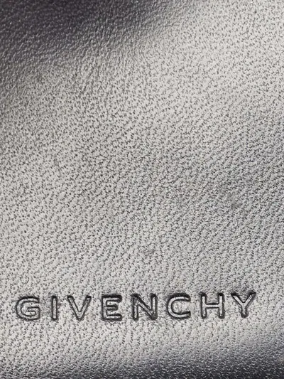 Pre-owned Givenchy 4g Monogram Contrast-stitch Wallet In Black