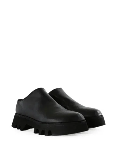 Guidi Chunky-sole Mules In Black