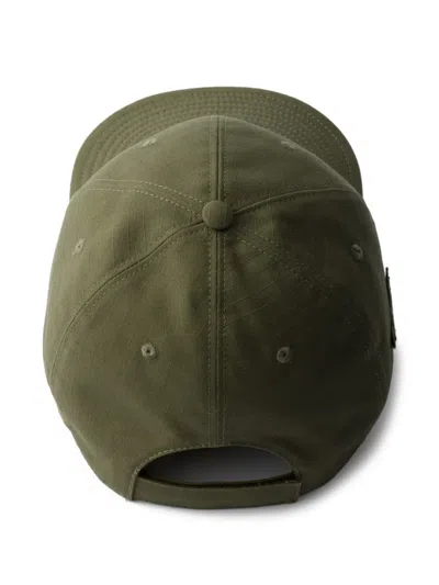 Prada Technical Fabric Baseball Cap In Green