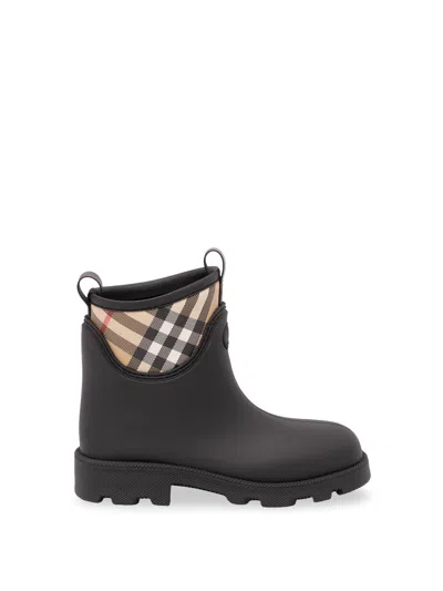 Burberry Women Marsh Stamp Rubber Ankle Boots In Multi