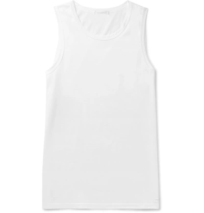 Ermenegildo Zegna Cotton-jersey Tank Top In White