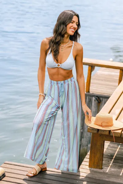 Cupshe Manifested It Striped Pants In Multi