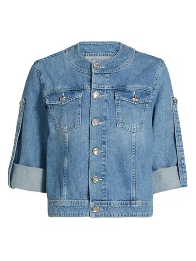 L'agence Anouk Jean Jacket In Brown