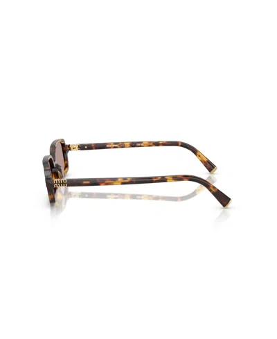 Miu Miu 51mm Rectangular Sunglasses In Brown