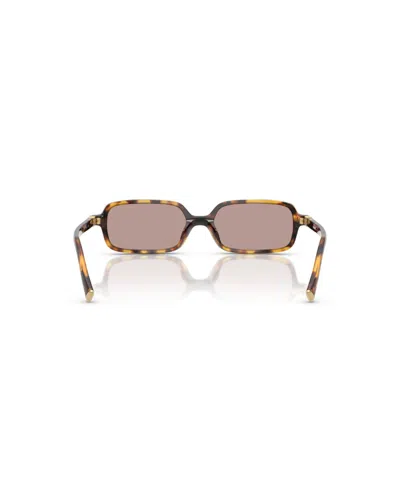 Miu Miu 51mm Rectangular Sunglasses In Brown