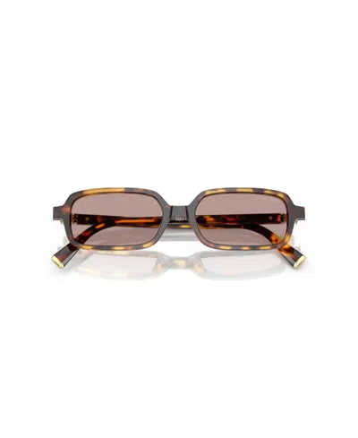 Miu Miu 51mm Rectangular Sunglasses In Brown