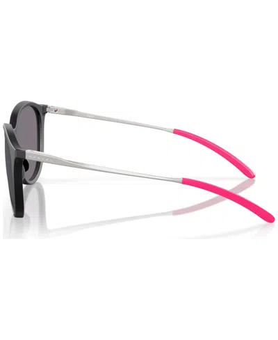Oakley Sielo 57mm Polarized Round Sunglasses In Matte Black Ink