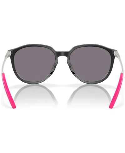 Oakley Sielo 57mm Polarized Round Sunglasses In Matte Black Ink