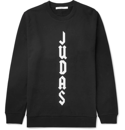 Shop Givenchy Cuban-fit Appliquéd Fleece-back Cotton-jersey Sweatshirt