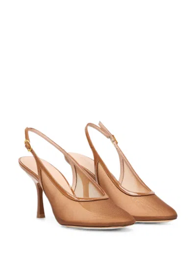 Stuart Weitzman Bareitall Slingback 85 In Brown