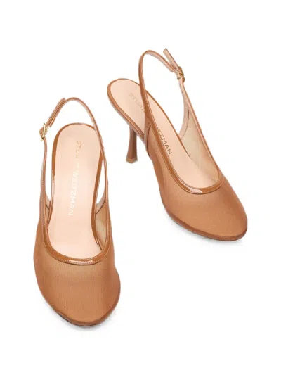 Stuart Weitzman Bareitall Slingback 85 In Brown
