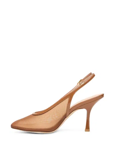 Stuart Weitzman Bareitall Slingback 85 In Brown