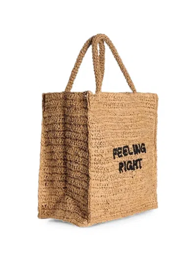 Aspesi Logo-embroidered Tote Bag In Brown