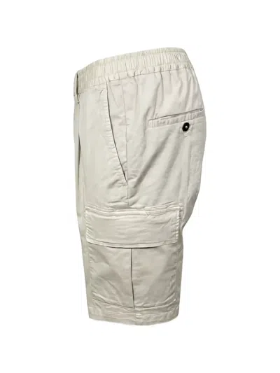 Devore Pleated Cargo Shorts In Neutral
